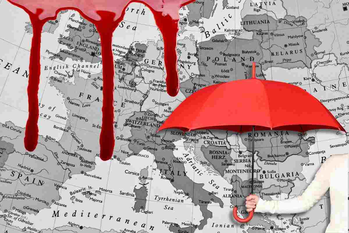 pioggia di sangue in Italia